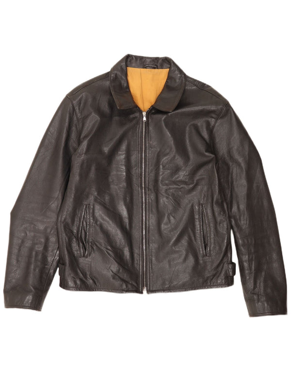 Protagonist muška kožna jakna UK 40 velika crna