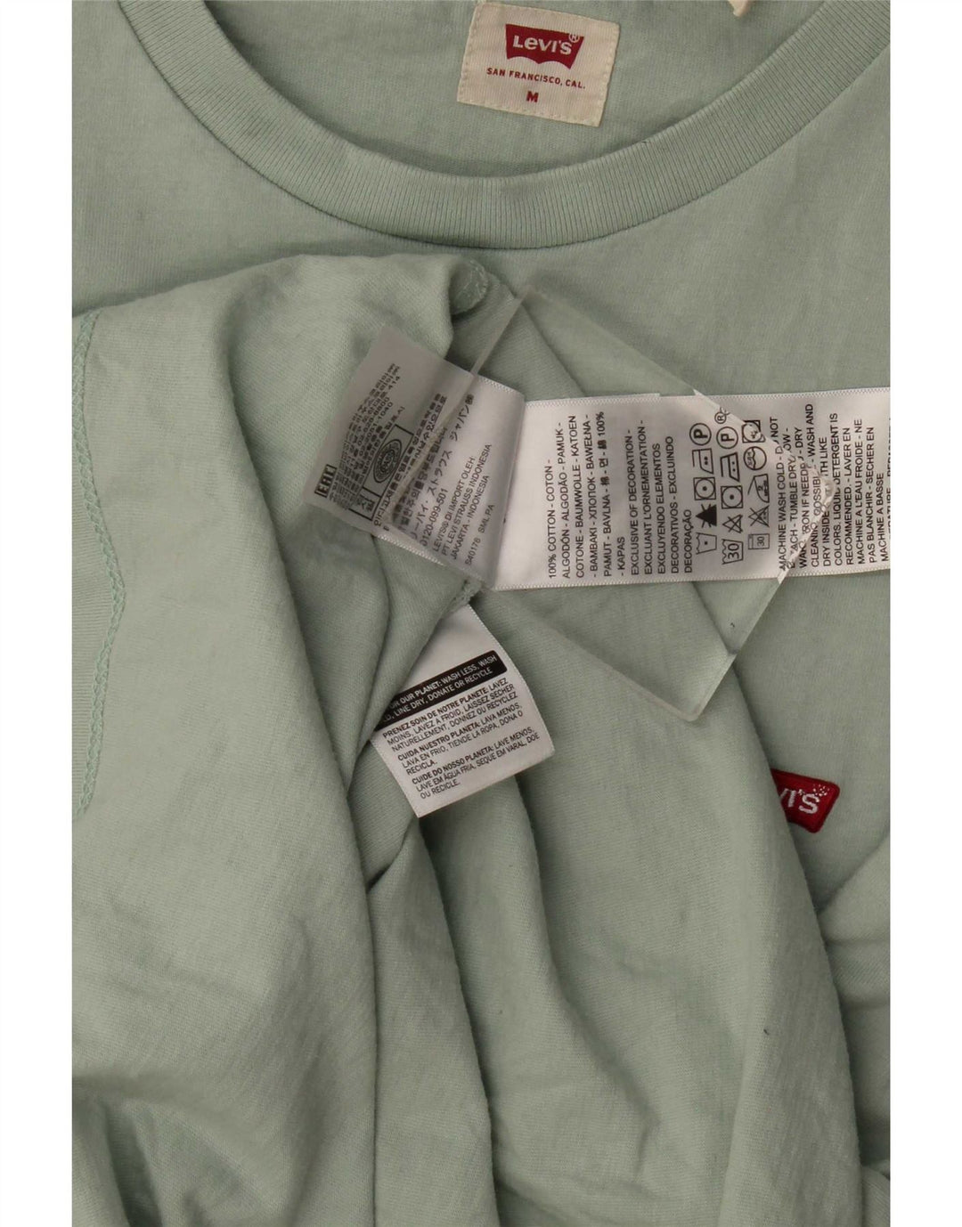 Levi's muška majica kratkih rukava Srednje zeleni pamuk