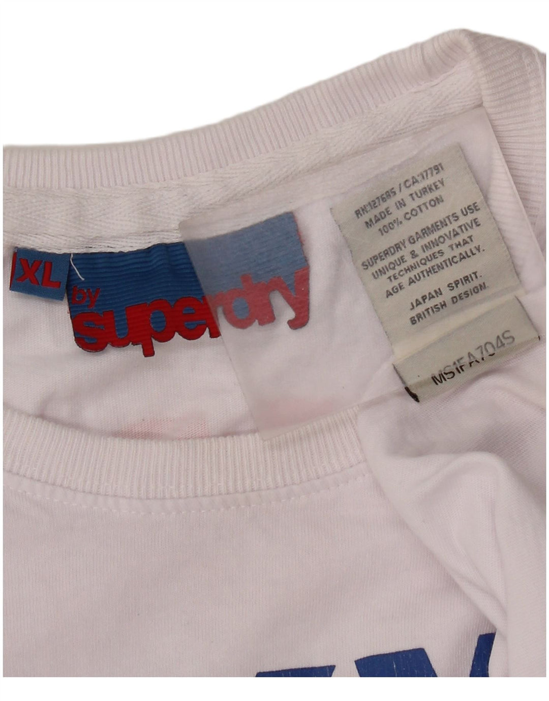 Superdry muška grafička majica s kratkim rukavima XL bijeli pamuk