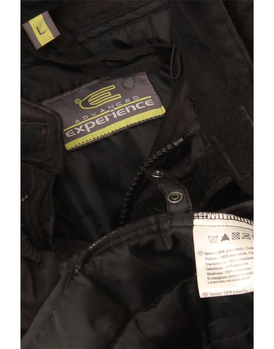 Advanced Experience Mens Racer jakna UK 40 veliki crni poliester