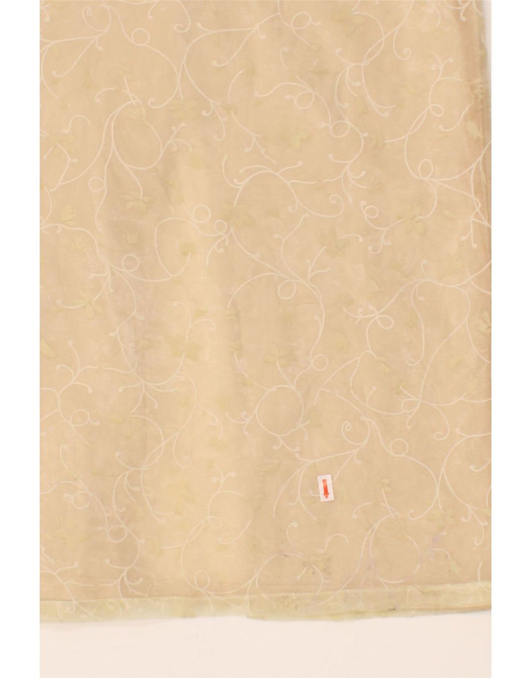 VINTAGE Womens Abstract Pattern Sleeveless Maxi Dress UK 10 Small  Beige Vintage Vintage and Second-Hand Vintage from Messina Hembry 