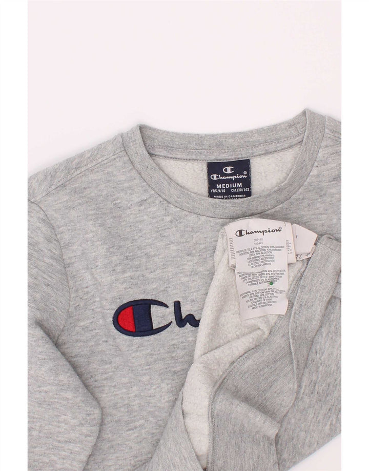 Champion Boys Graphic Sweatshirt džemper 9-10 godina srednje sivo s pjegama