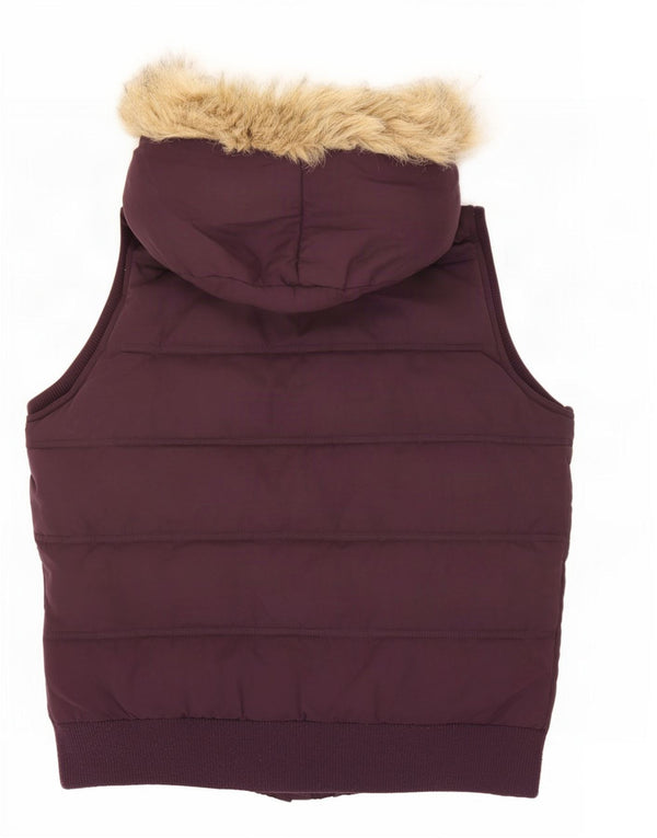 Fat Face ženska podstavljena jakna s kapuljačom UK 18 XL ljubičasti poliester