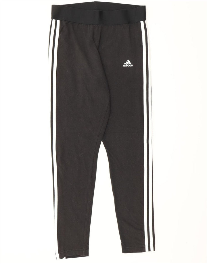 Ženske tajice ADIDAS UK 12/14 Srednje crni pamuk