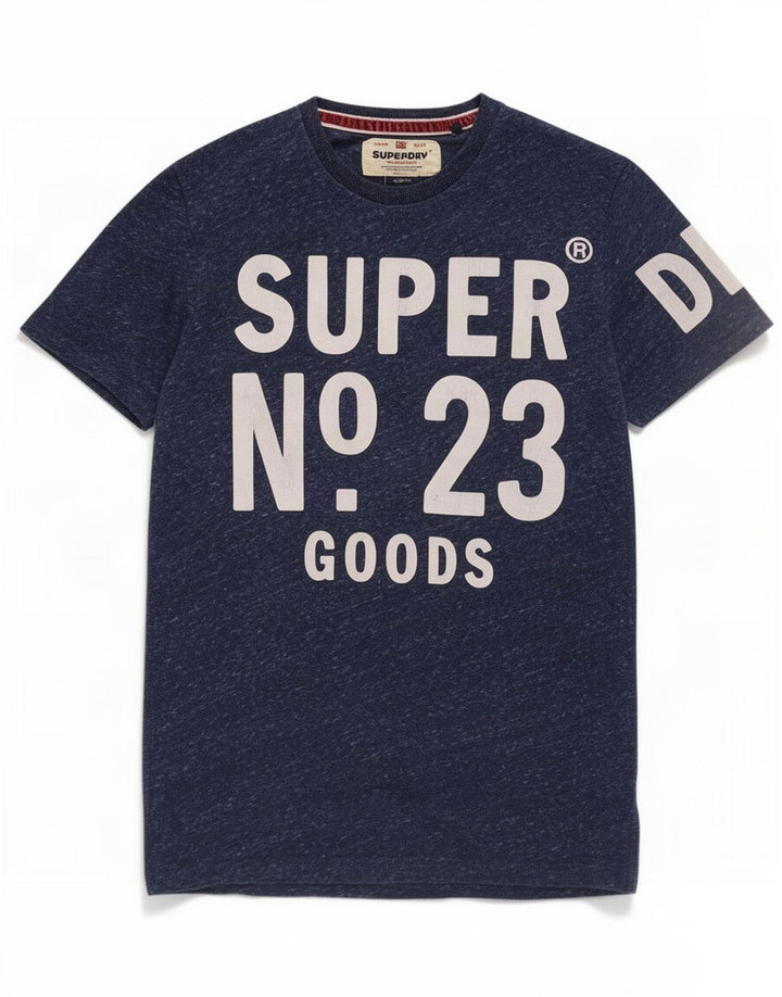 Superdry muška majica kratkih rukava s grafičkim motivima, mali tamnoplavi pjegavi poliester