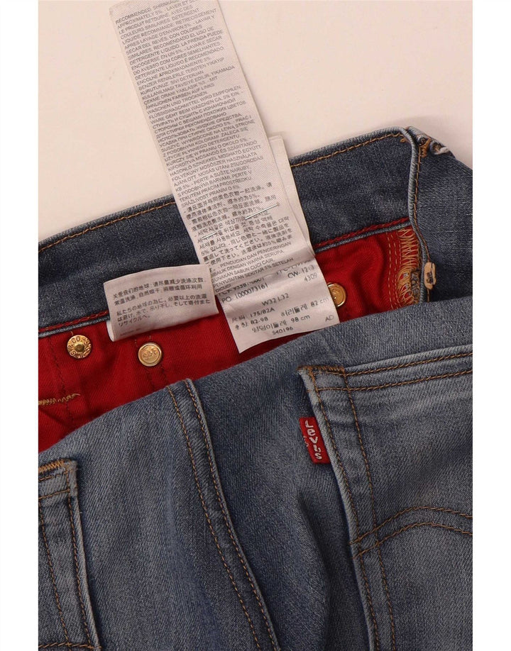 Levi's muške uske traperice W32 L32 plavi pamuk