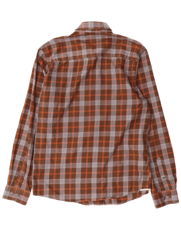 Jack & Jones muška košulja po mjeri, veliki smeđi pamuk