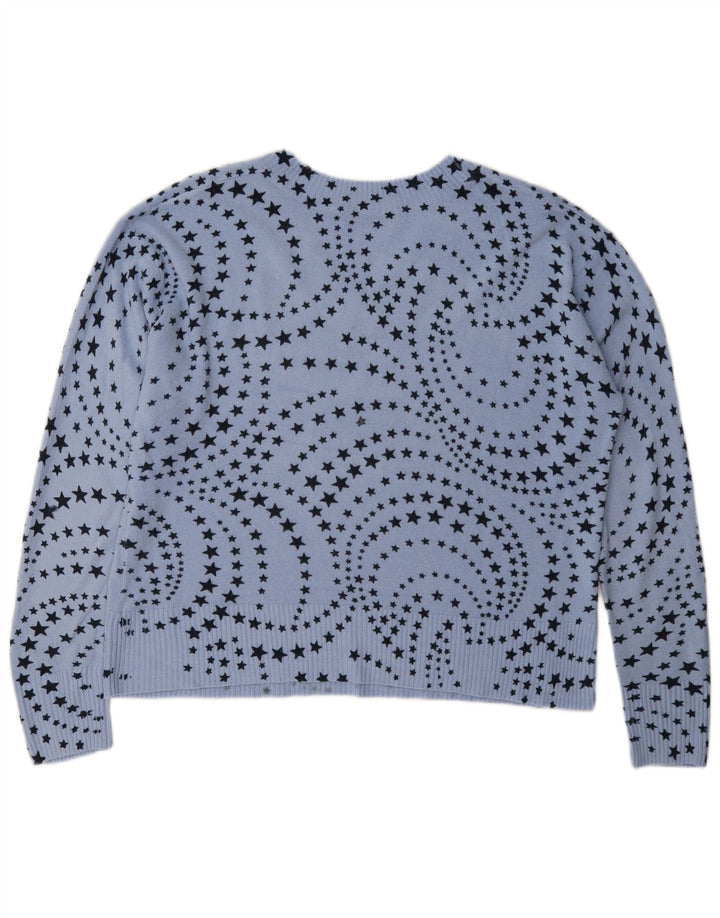 Marks & Spencer ženski džemper s V-izrezom UK 16 Large Blue