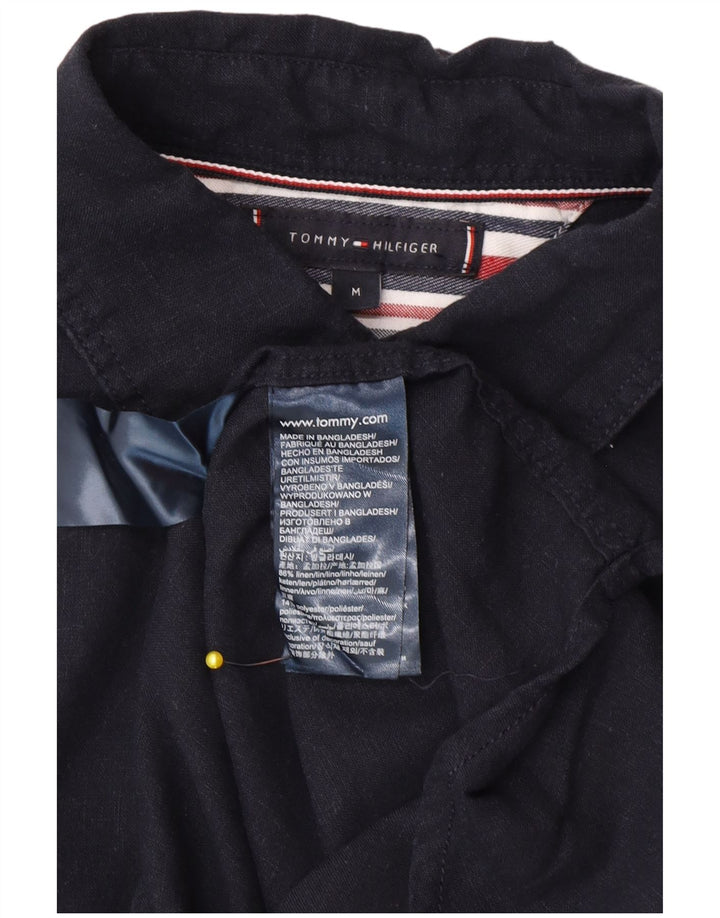 Tommy Hilfiger muška košulja kratkih rukava srednje tamnoplava platna