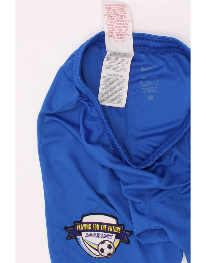 Nike Boys Dri Fit Graphic Sport Shorts 10-11 Years Medium Blue Poliester