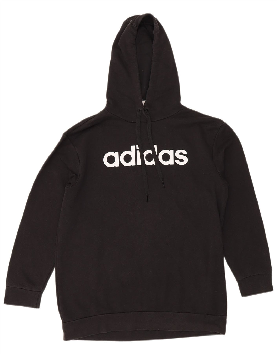 ADIDAS ženska majica s kapuljačom prekomjerne veličine UK 4/6 XS crna