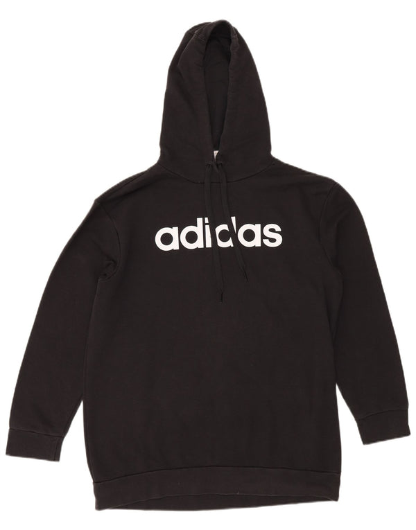 ADIDAS ženska majica s kapuljačom prekomjerne veličine UK 4/6 XS crna