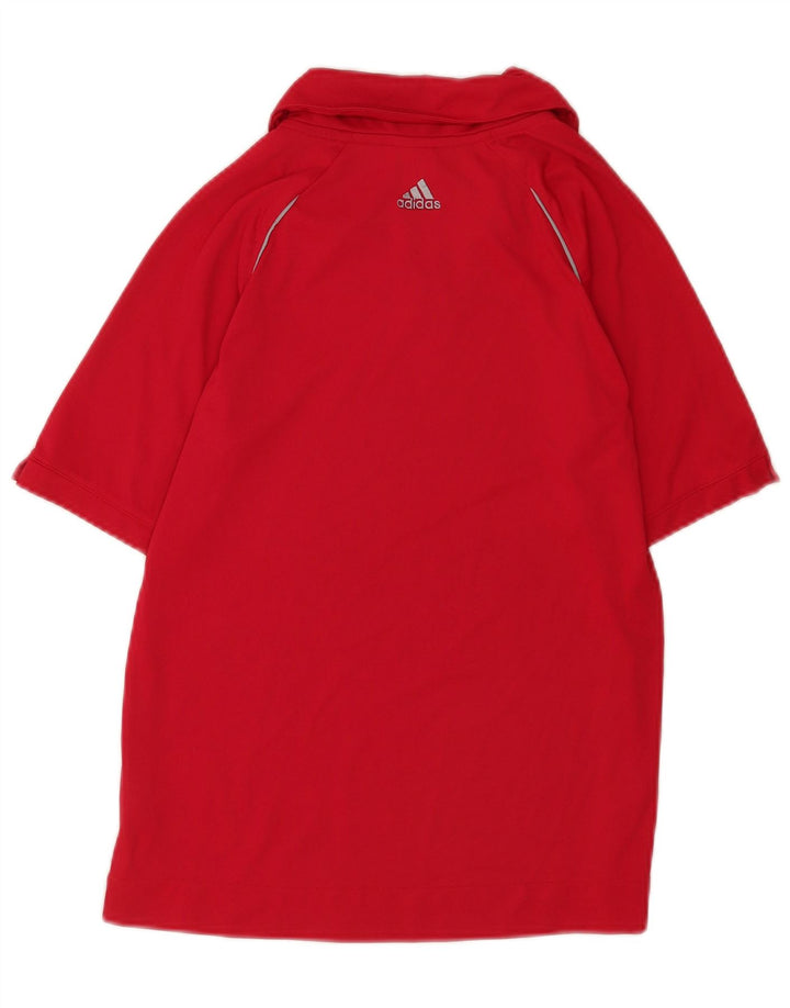 Adidas ženska polo majica UK 12 Srednje crveni poliester