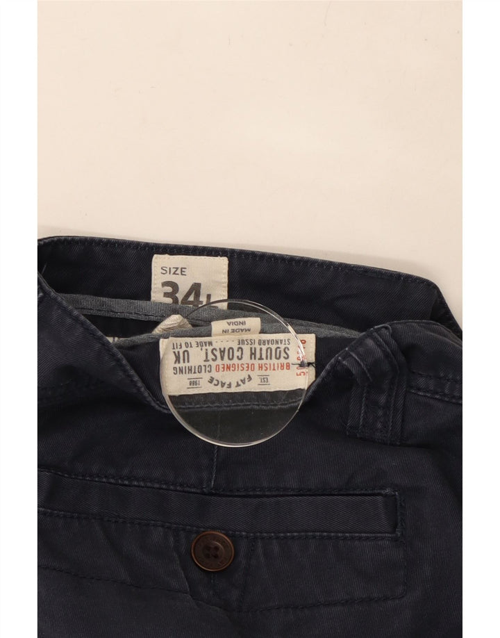 FAT FACE Muške uske chino hlače W34 L34 tamnoplavi pamuk