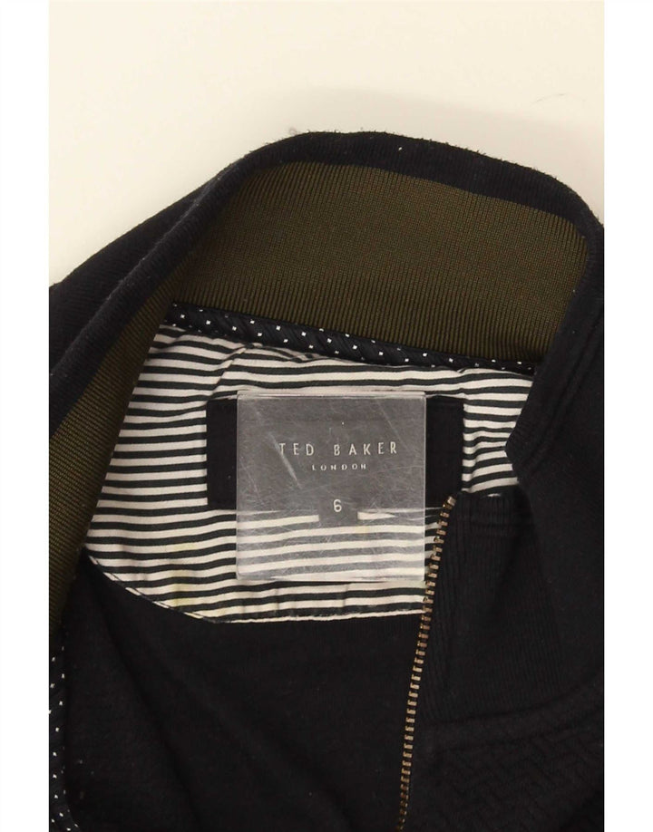 Muški džemper s izrezom i patentnim zatvaračem Ted Baker, veličina 6 2XL tamnoplavi