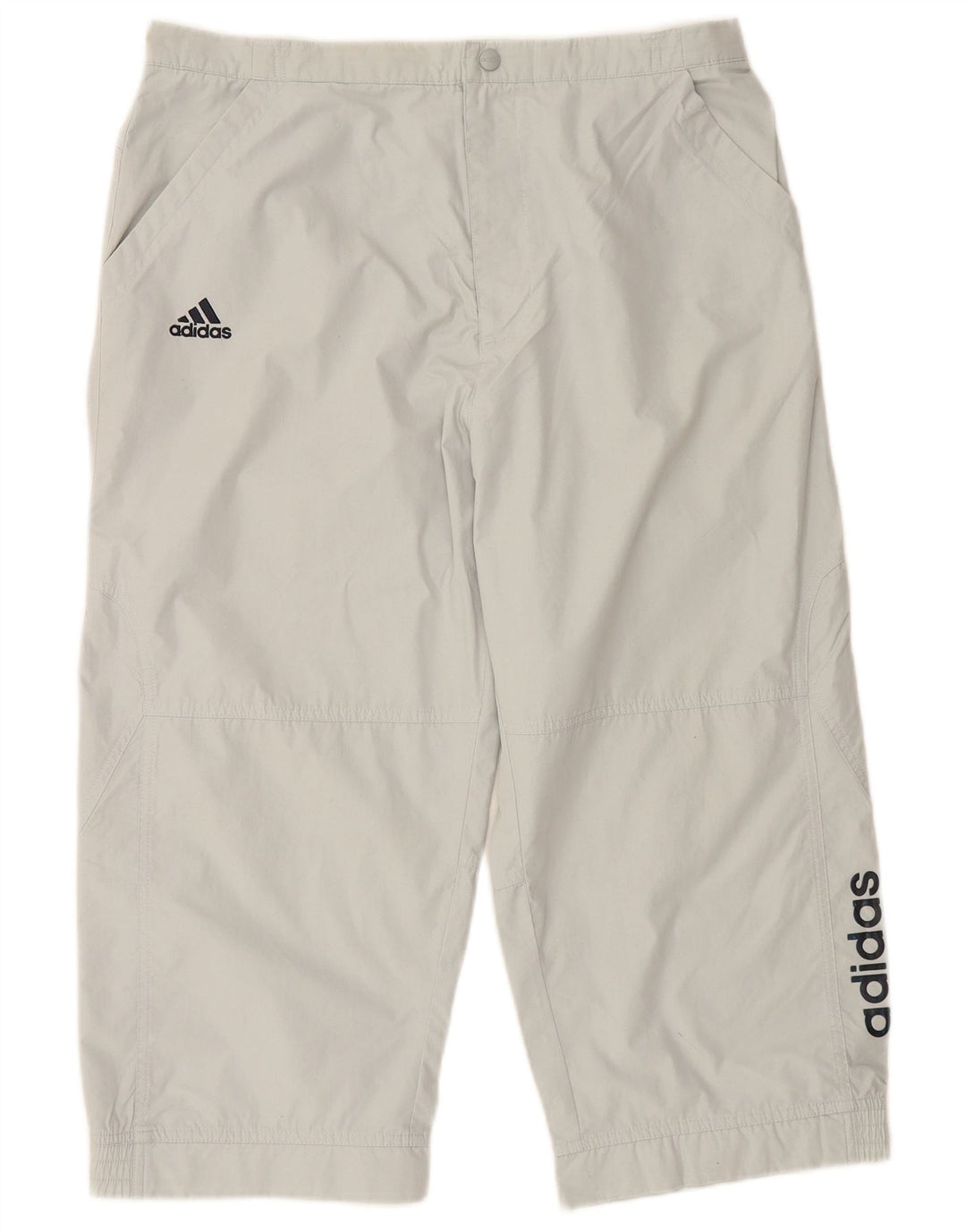 ADIDAS muške Graphic Capri trenirke srednje sive poliesterske hlače