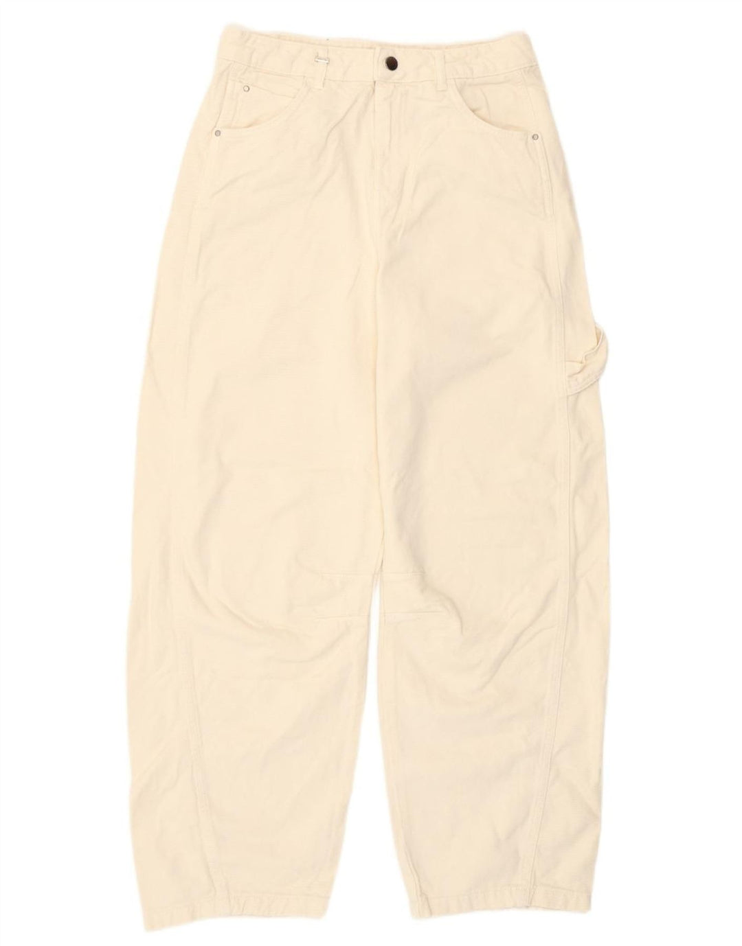 Ženske sužene traperice Benetton W30 L29 Off White