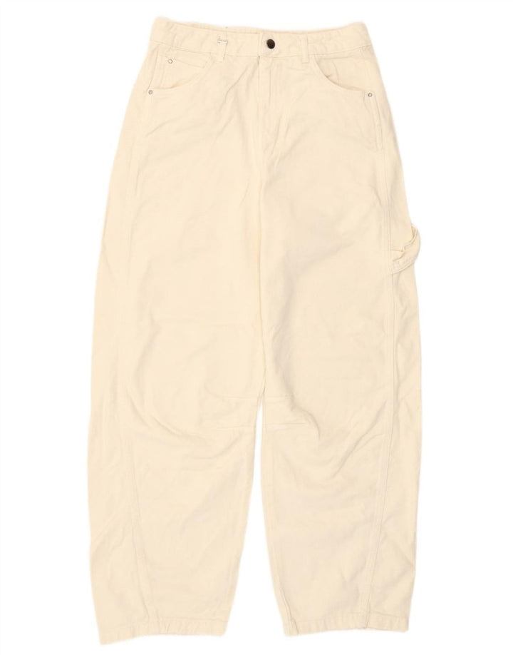 Ženske sužene traperice Benetton W30 L29 Off White