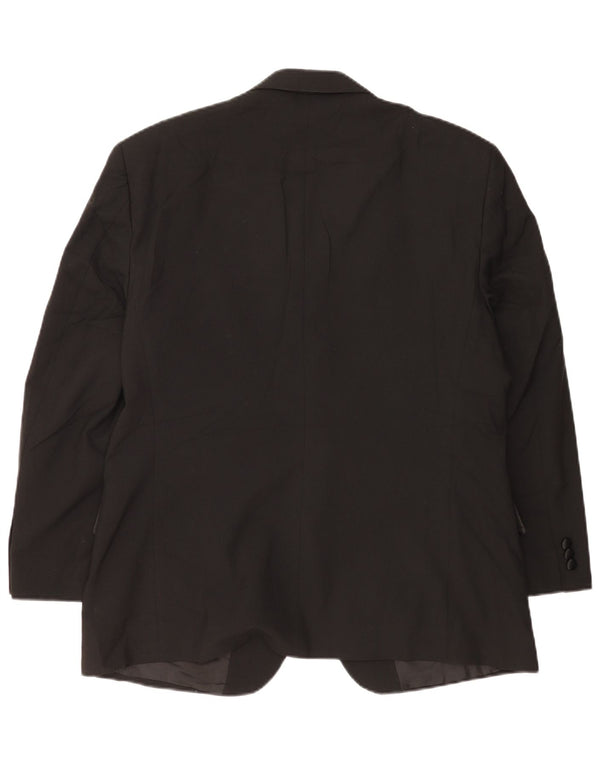 Marks & Spencer muška kratka jakna sa 2 gumba UK 42 XL crni poliester