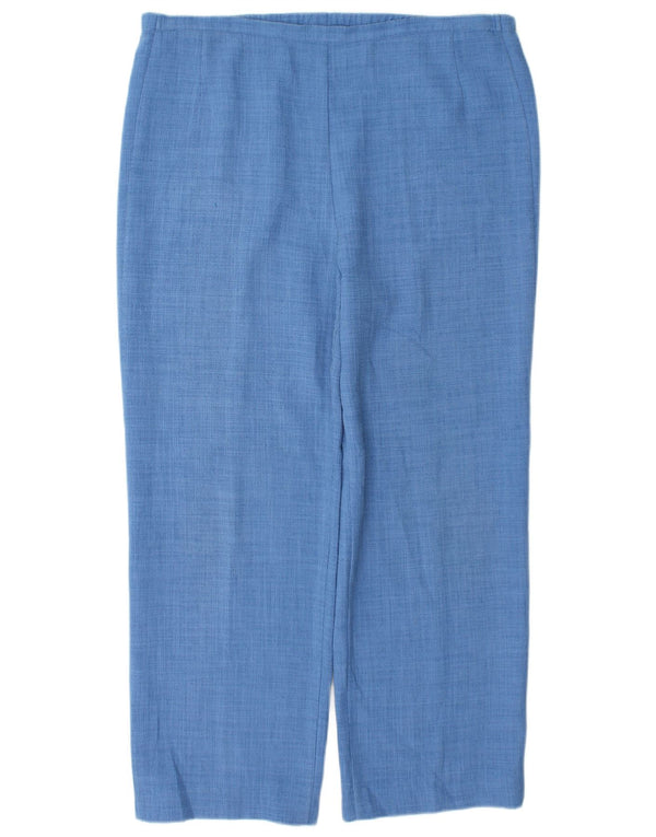 Marks & Spencer ženske ravne ležerne hlače UK 14 Large W36 L28 Plave