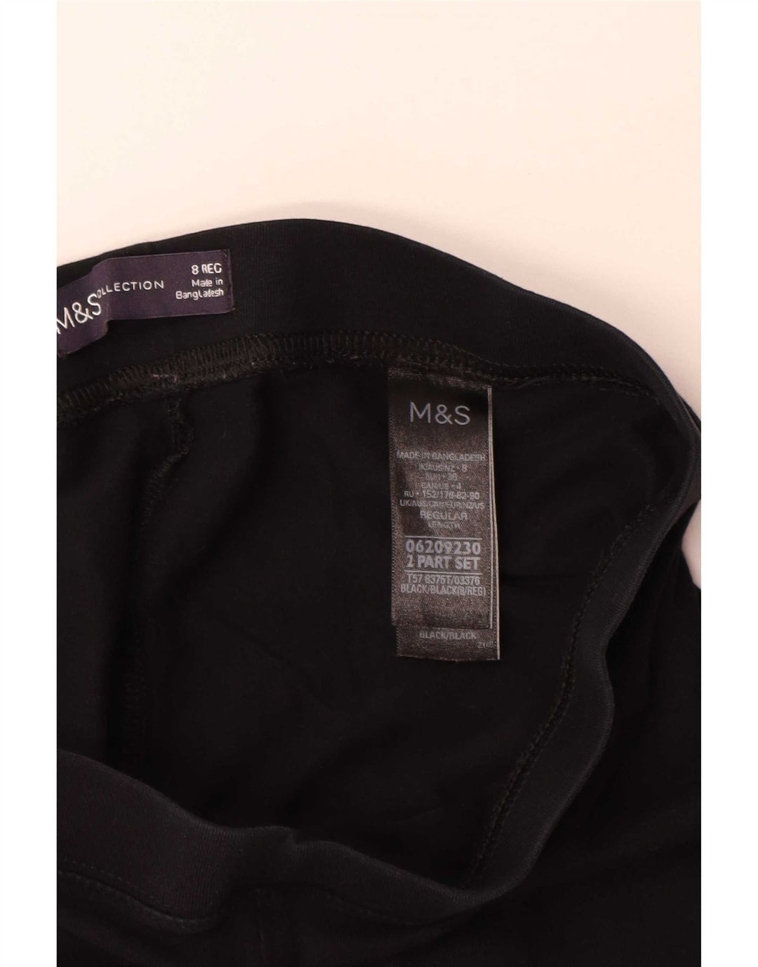 Marks & Spencer ženske tajice UK 8 male crne pamučne