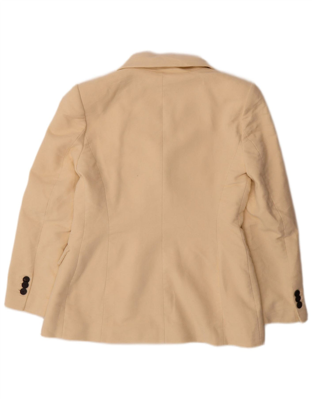 Zara ženski sako s dvostrukim kopčanjem UK 16 Large Off White Pamuk