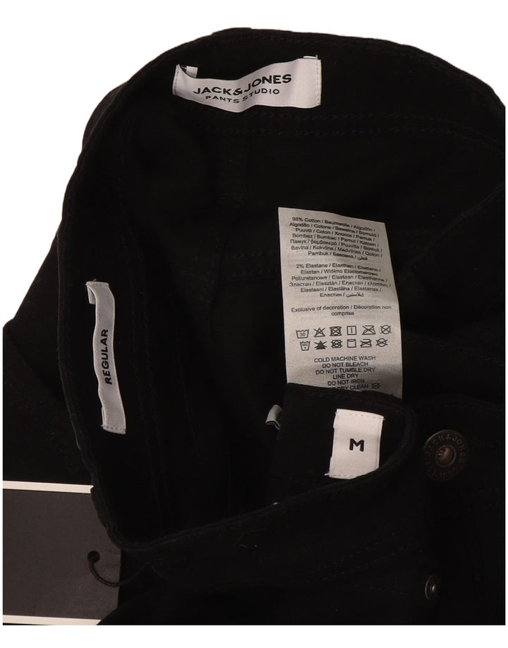 Jack & Jones Regular Casual kratke kratke hlače srednje veličine W32, crni pamuk