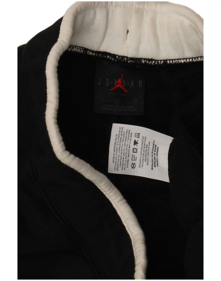 JORDAN Ženska trenirka s grafičkim motivima Joggers UK 10 Mali crni pamuk