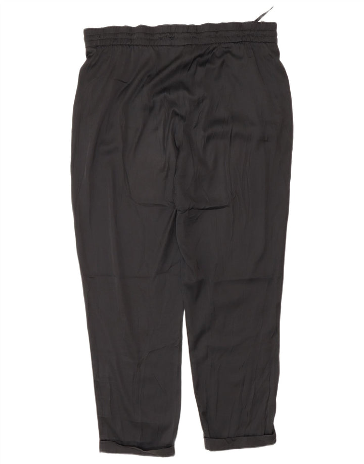 Benetton ženske obične ležerne hlače srednje veličine W30 L27 crni poliester