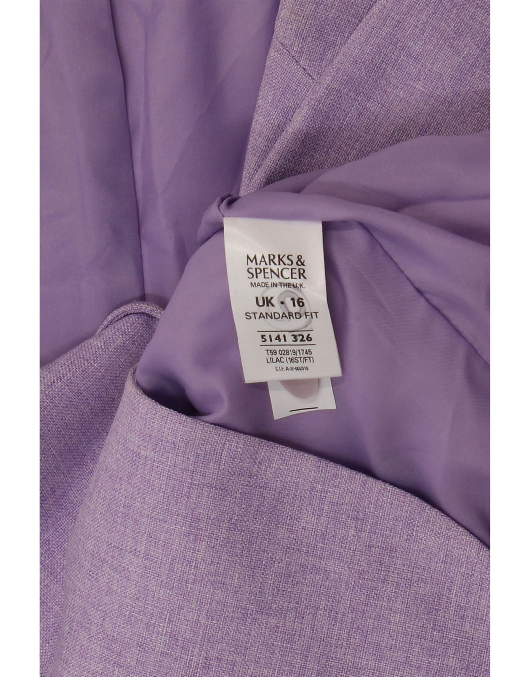 Marks & Spencer ženska jakna standardnog kroja UK 16 velika ljubičasta