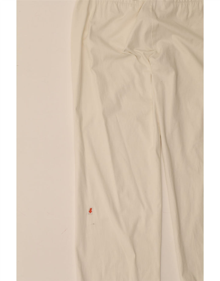 DOCKERS Womens Straight Casual Trousers W32 L30 White Vintage Dockers and Second-Hand Dockers from Messina Hembry 