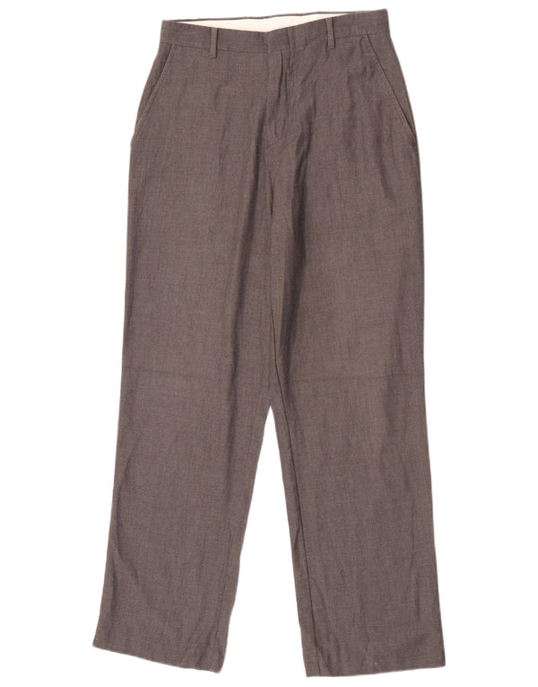Ravne chino hlače Chaps za dječake 15-16 godina W28 L30 sivi poliester