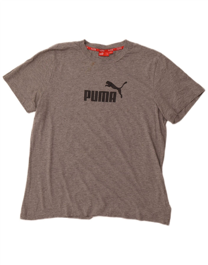 PUMA Muška majica kratkih rukava s grafičkim motivima, veliki sivi pamuk