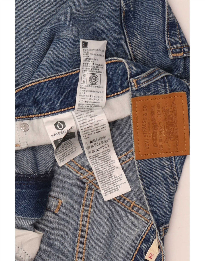 Levi's ženske traper kratke hlače W28 srednje plavi pamuk