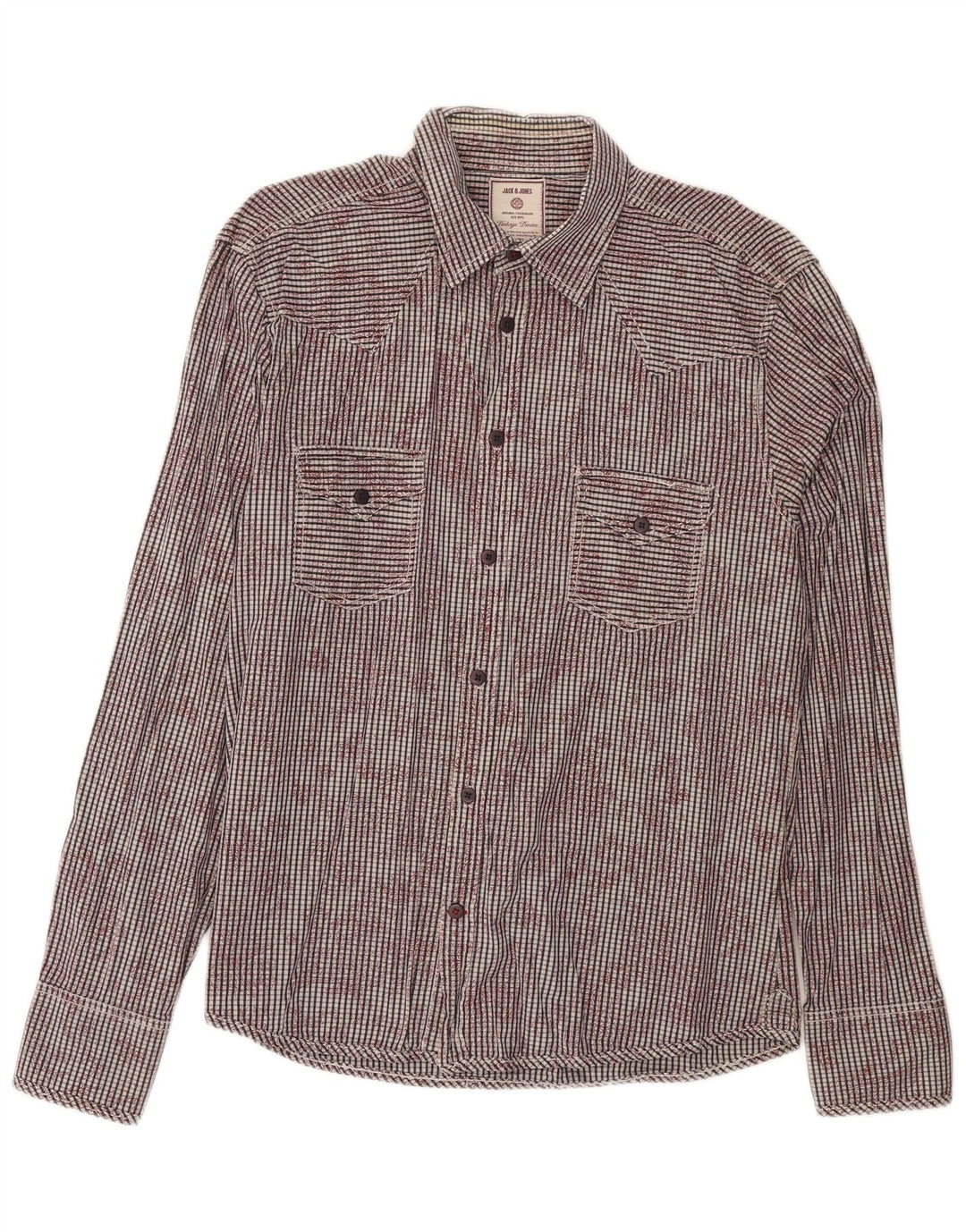 JACK & JONES Mens Shirt XL Grey Check
