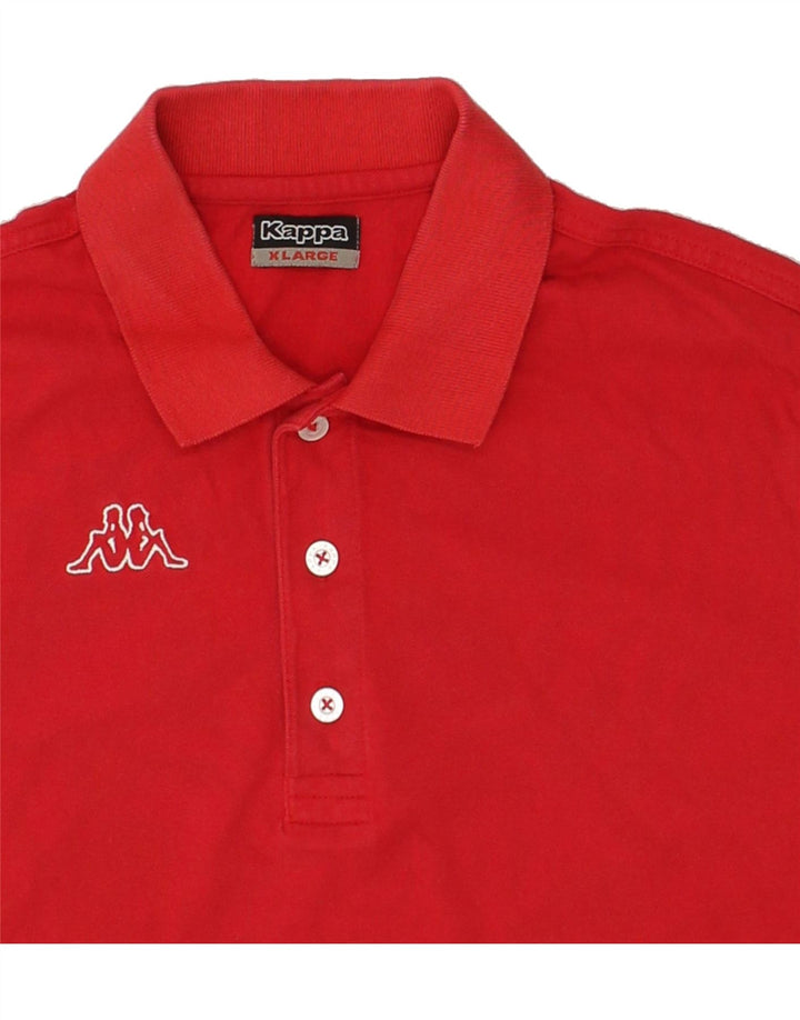 KAPPA Mens Polo Shirt XL Red Vintage Kappa and Second-Hand Kappa from Messina Hembry 