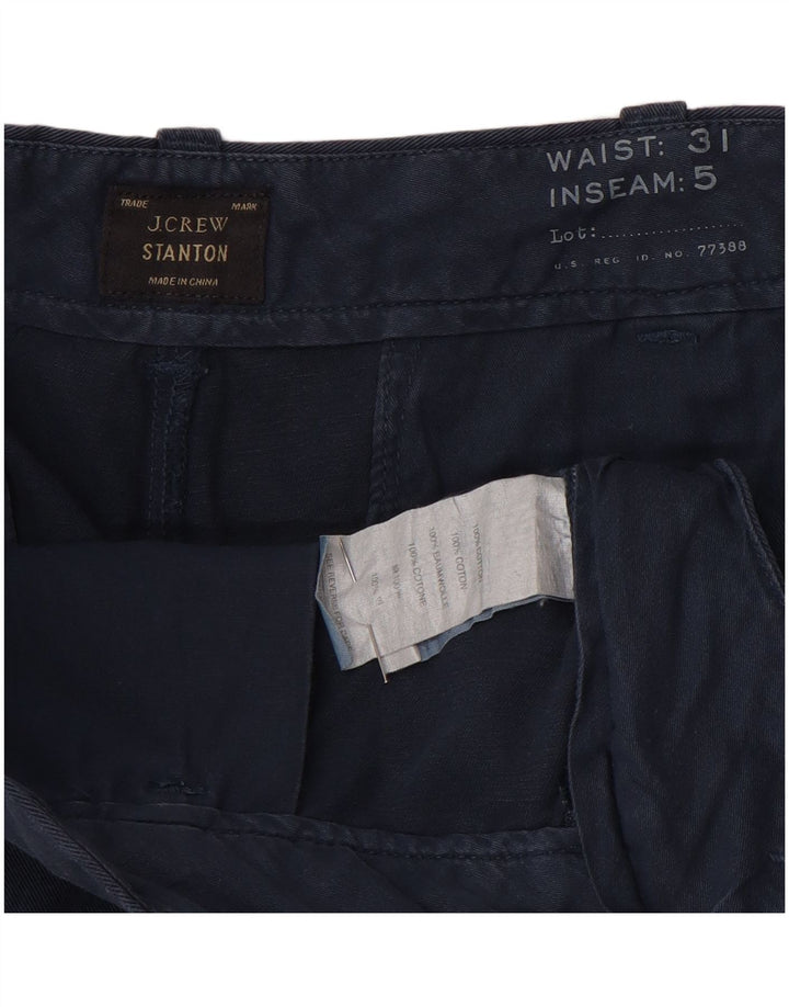 J. Crew Ženske kratke hlače Stanton Chino W31 srednje tamnoplavi pamuk