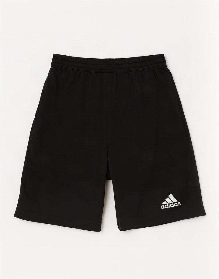Male crne sportske kratke hlače Adidas Aeroready od poliestera