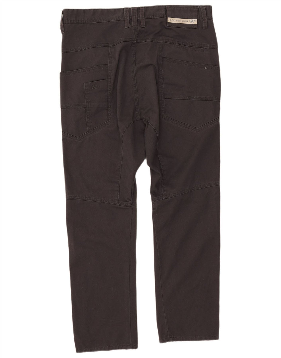Jack & Jones muške uske ležerne hlače W34 L25 crni poliester
