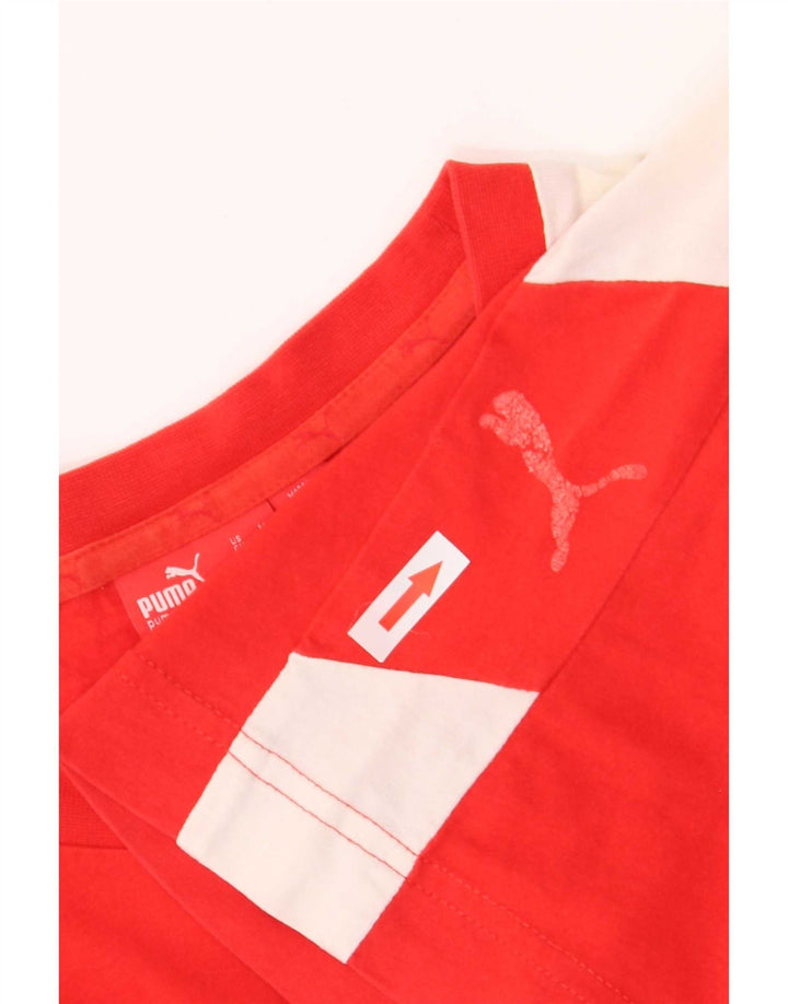 Puma muška majica s grafičkim motivima srednje crvene boje
