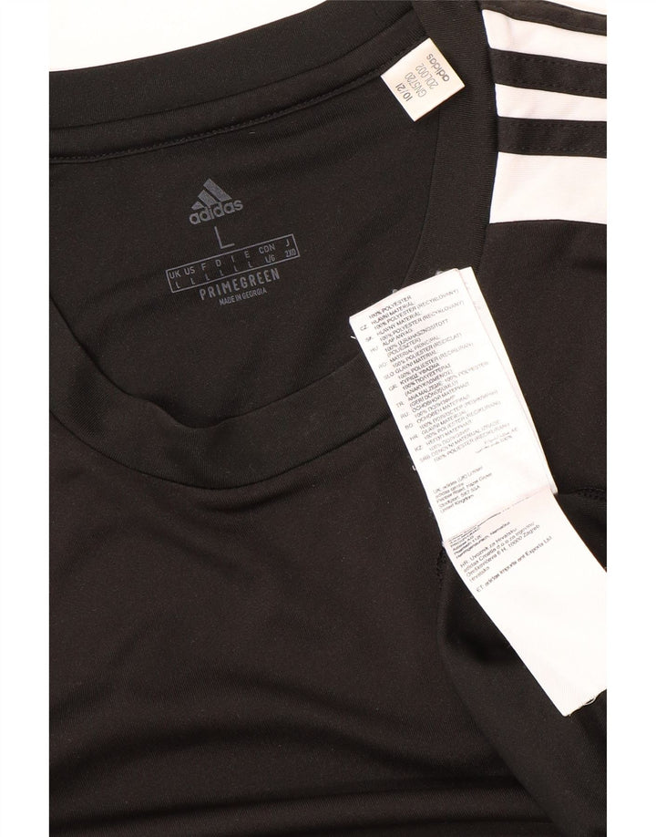 ADIDAS Muška Aeroready majica kratkih rukava Veliki crni poliester