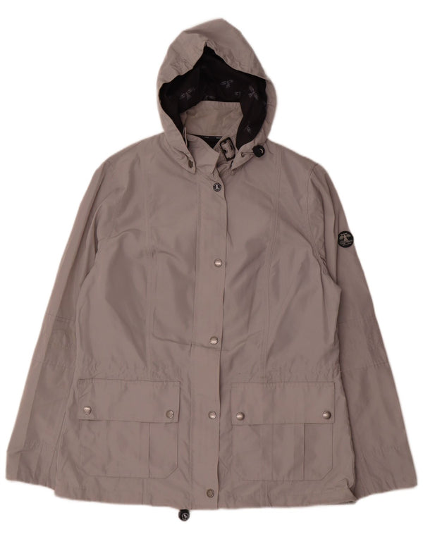 Barbour ženska kišna jakna s kapuljačom UK 14 veliki sivi poliester