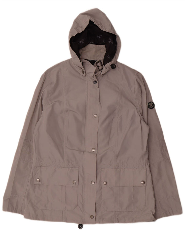 Barbour ženska kišna jakna s kapuljačom UK 14 veliki sivi poliester
