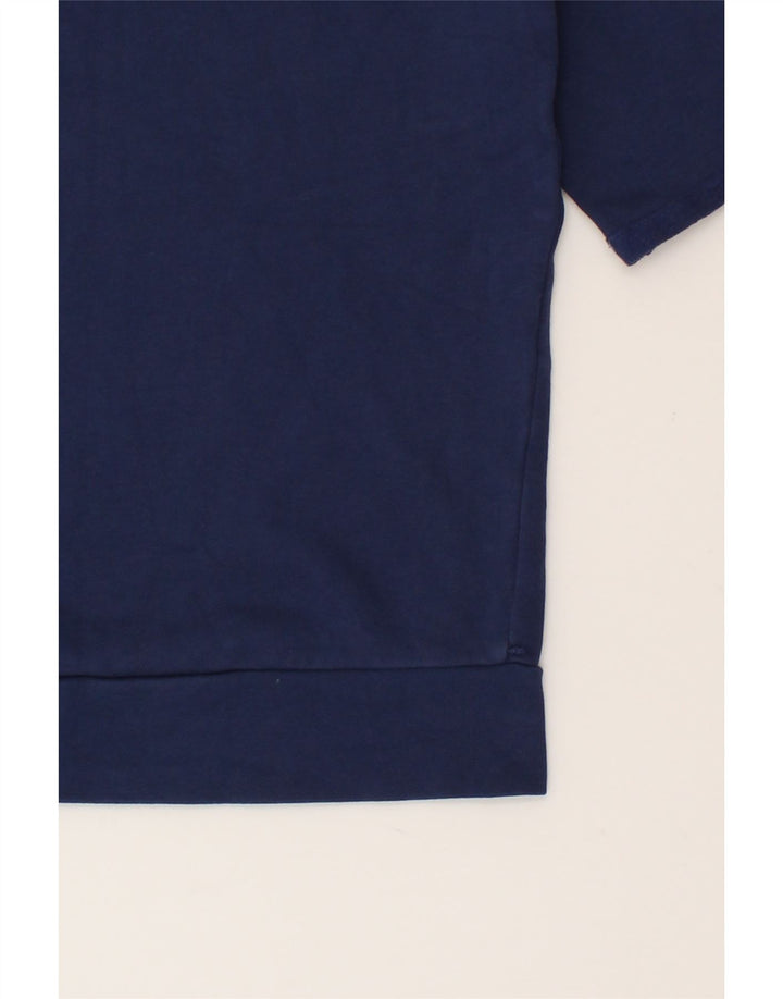 FILA Womens T-Shirt Top UK 14 Medium Navy Blue Cotton Vintage Fila and Second-Hand Fila from Messina Hembry 