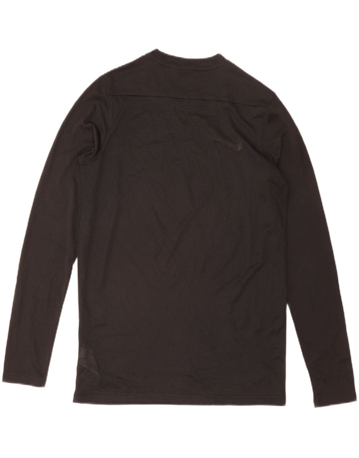 Nike Dri Fit Top s dugim rukavima srednje crne boje od poliestera