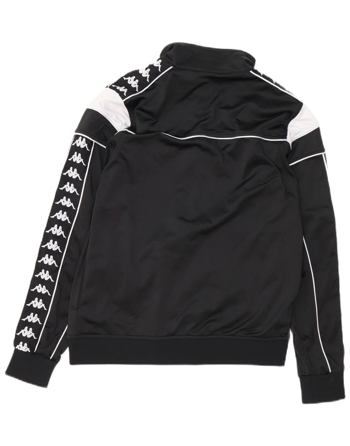 KAPPA ženska gornja jakna trenirke s grafičkim motivima UK 14 srednje crne boje