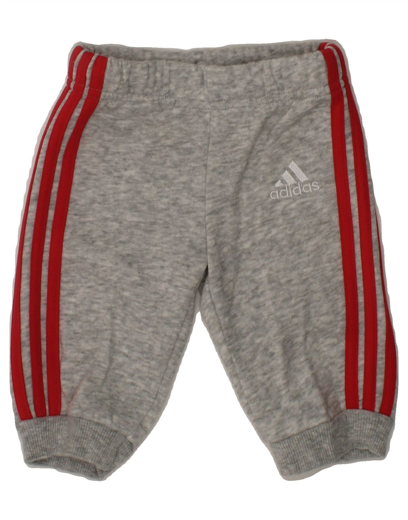 ADIDAS Baby Girls Joggers Tracksuit Trousers 0-3 Months  Grey Cotton Vintage Adidas and Second-Hand Adidas from Messina Hembry 