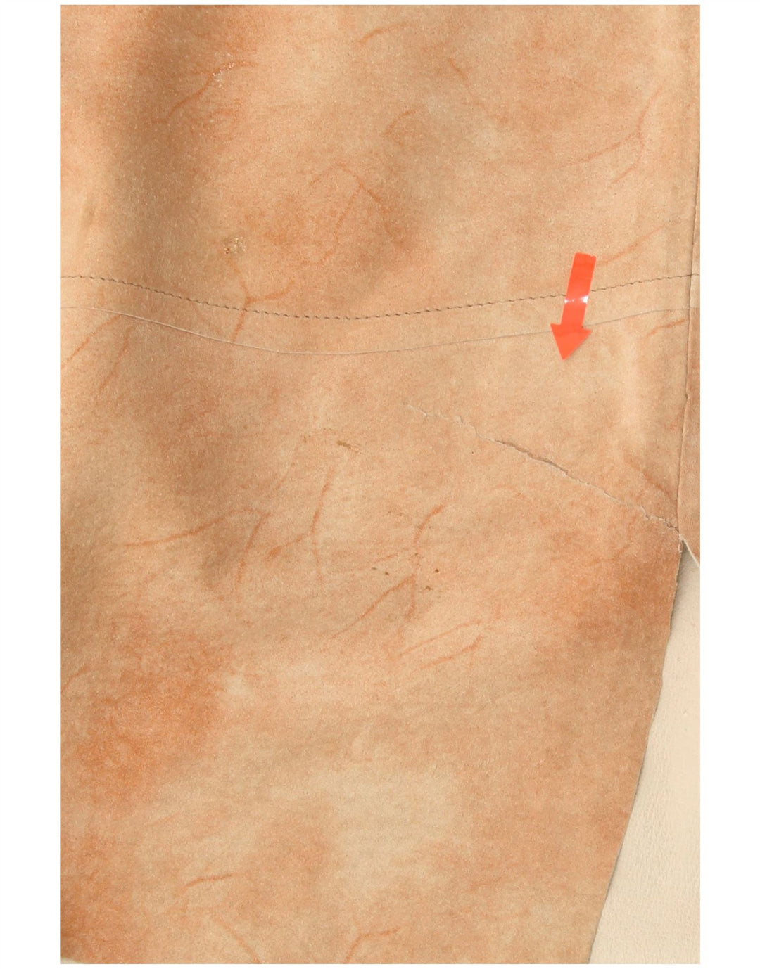 HELLINE ženska asimetrična suknja UK 14 Large W30 bež Tie Dye koža