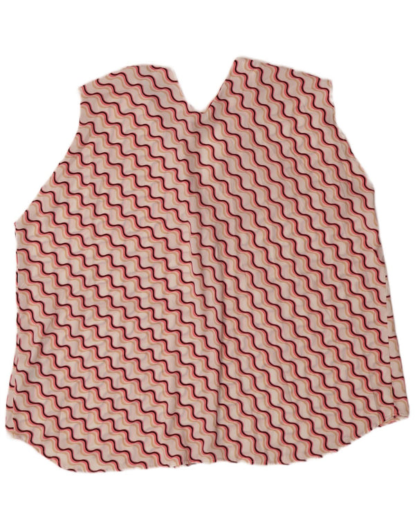 MARKS & SPENCER Ženska majica bez rukava UK 24 4XL Pink Chevron