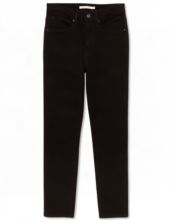 Levi's ženske 721 uske skraćene traperice visokog rasta W27 L24 crni pamuk